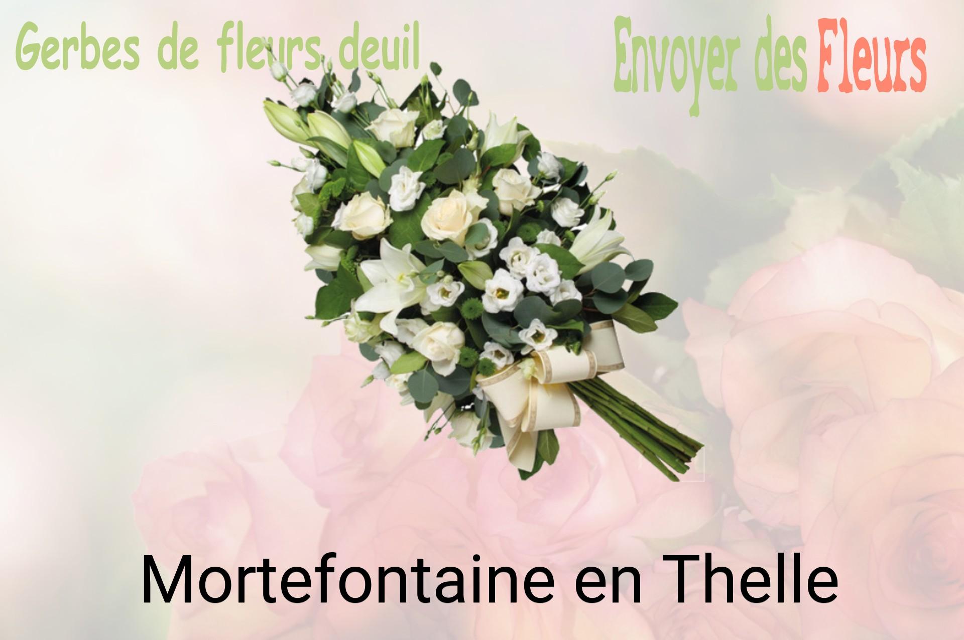 Gerbe de fleurs de deuil livrée à Mortefontaine-en-Thelle